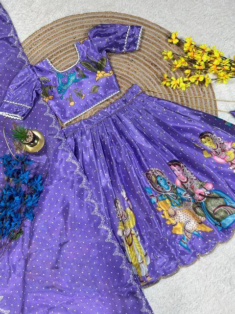 Trending Kalam Kari Kids Blue Lahenga Wholesale suppliers for indian clothing